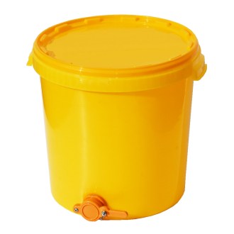 Tanque de extracción 40 kg con válvula - amarillo