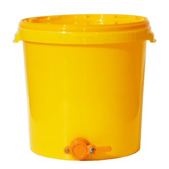 Tanque de extracción 40 kg con válvula - amarillo