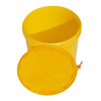 Tanque de extracción 40 kg con válvula - amarillo