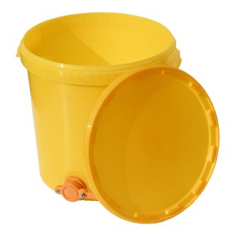 Tanque de extracción 40 kg con válvula - amarillo