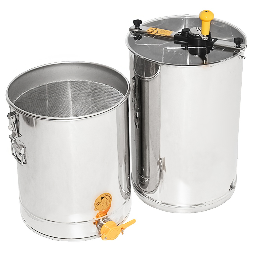 Extractor de miel con tanque Mellarius MiniLine 2 radios manual P40
