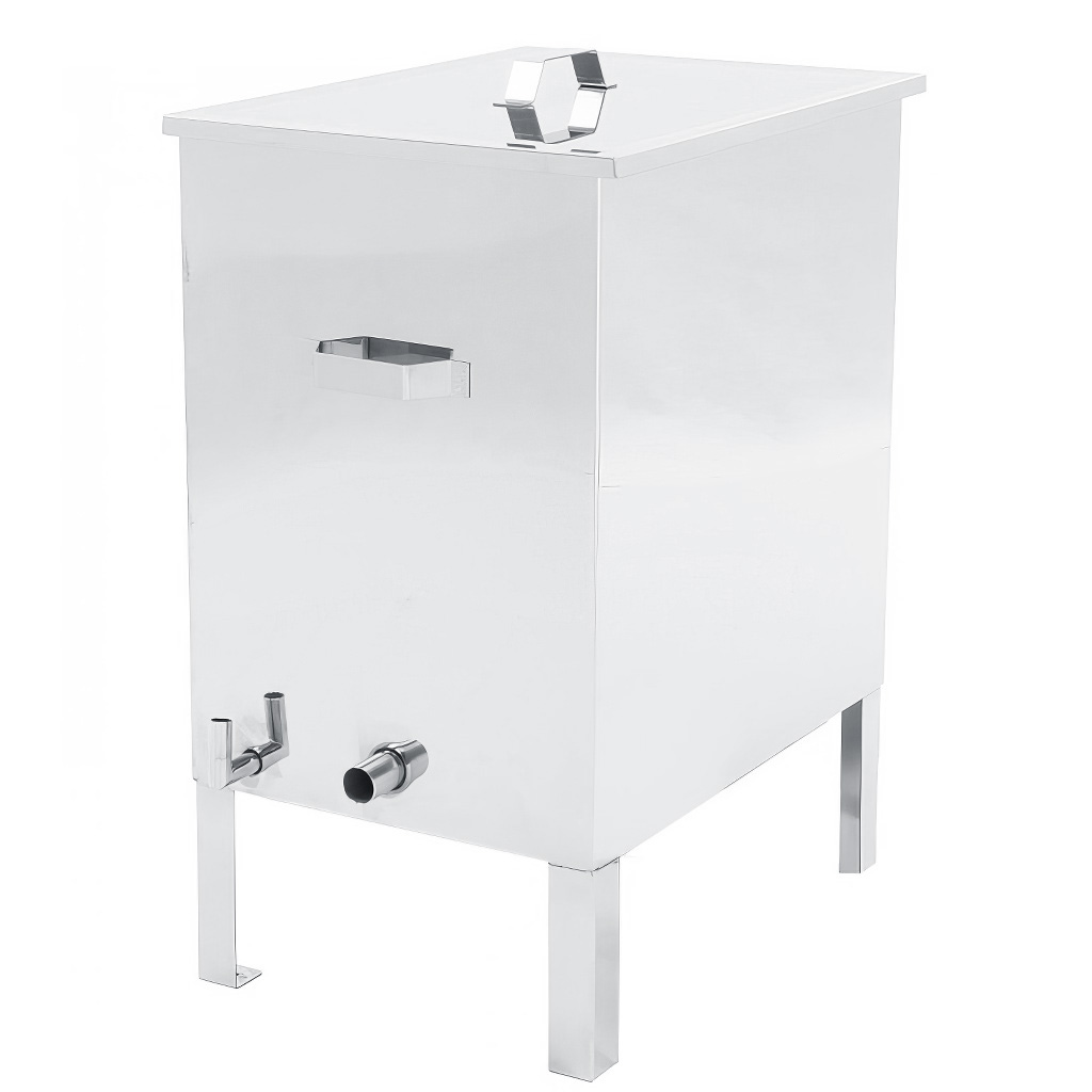 Fundidor de cera con hornillo de gas Mellarius - acero inoxidable - grande