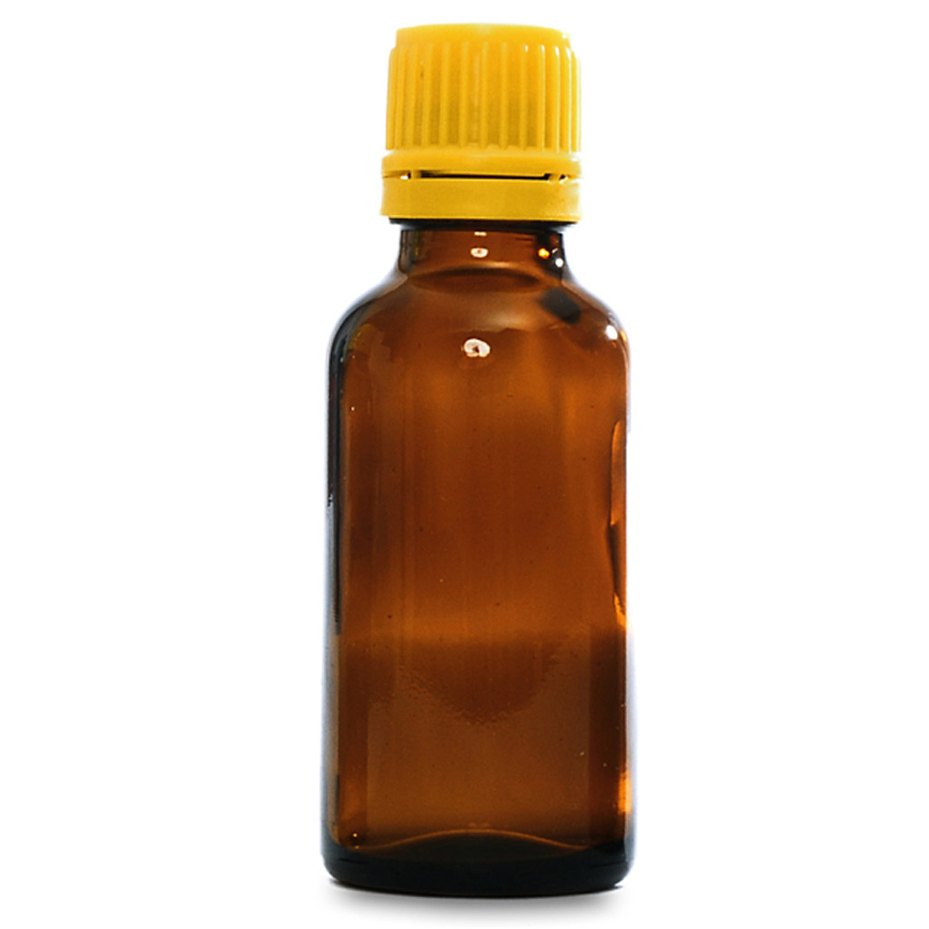 Frasco gotero de vidrio ámbar de 30 ml