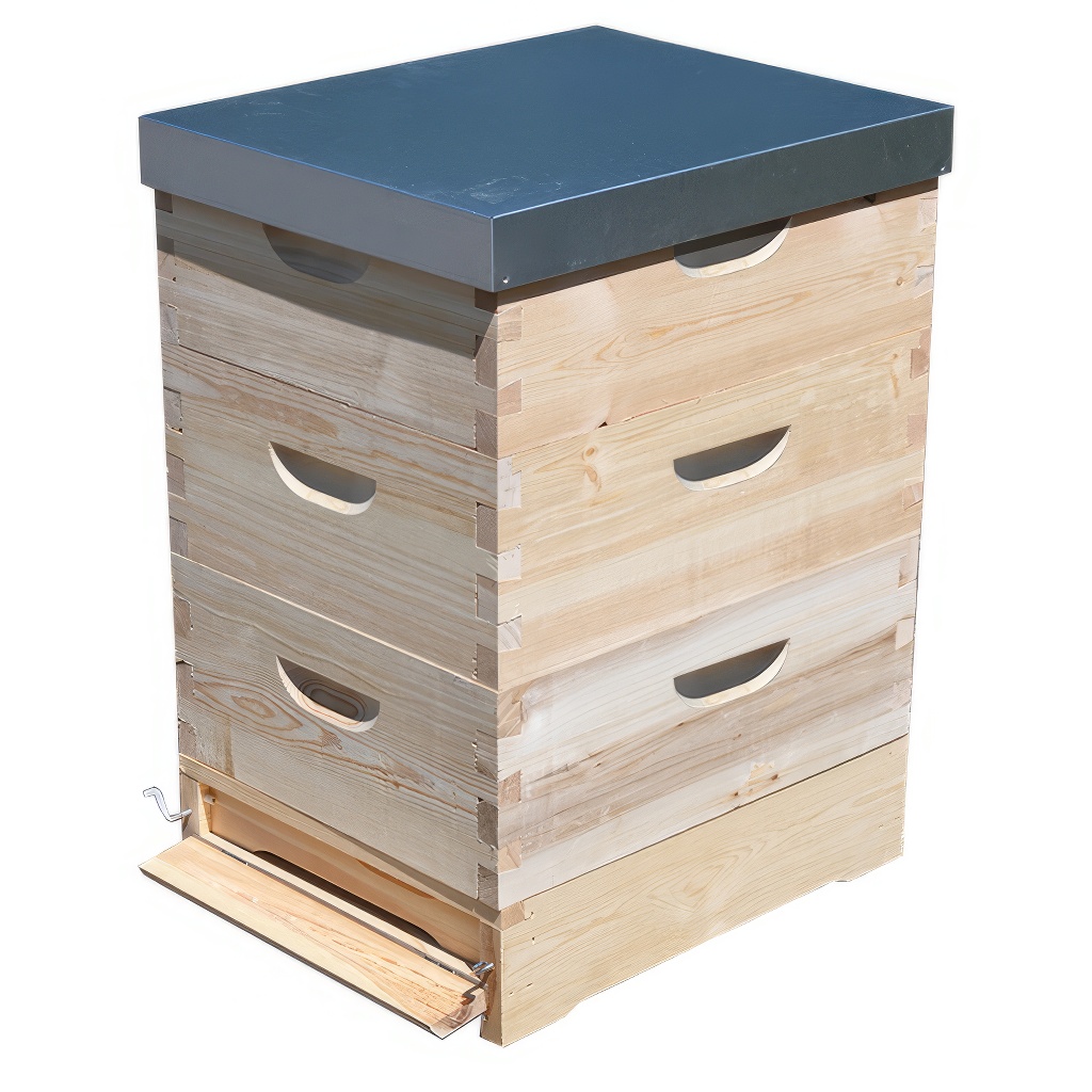 Colmena Langstroth 3 x 3/4 (185) - 10 cuadros - galvanizada