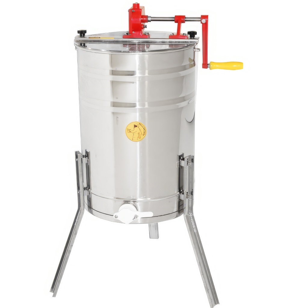 Extractor de miel Mellarius OptiLine 3.r. manual con manivela grande y patas P40