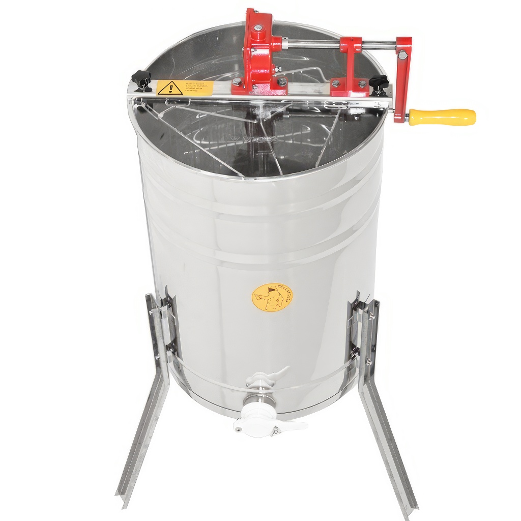 Extractor de miel Mellarius OptiLine 3.r. manual con manivela grande y patas P40