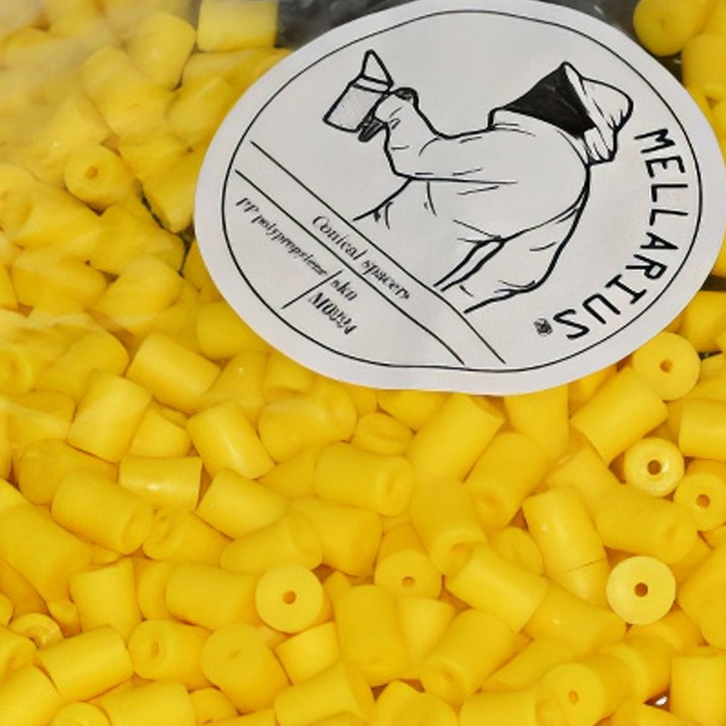 Separadores con clavo - cónicos - 100 uds - Amarillo
