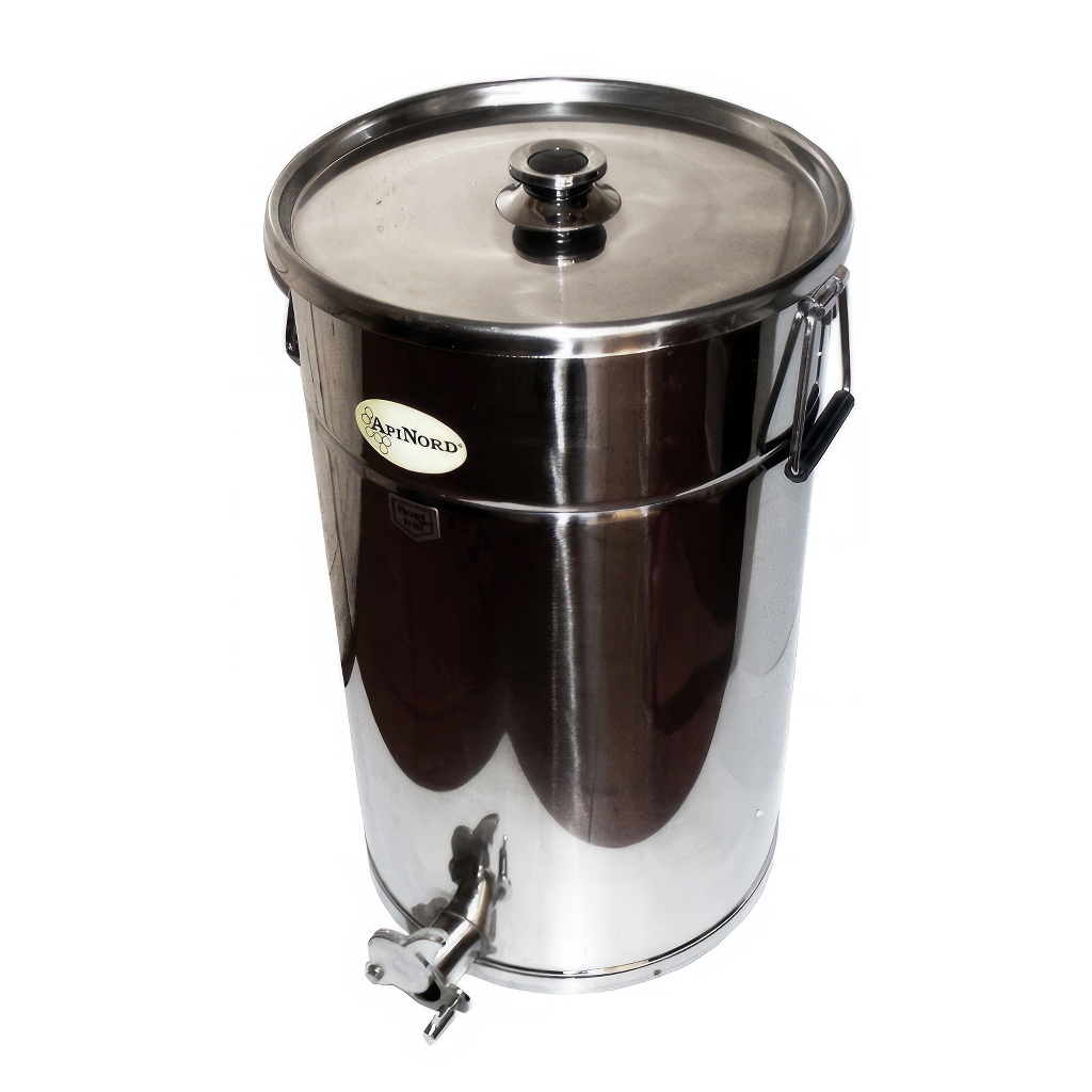 Tanque de extracción con válvula de acero inoxidable - 50 kg