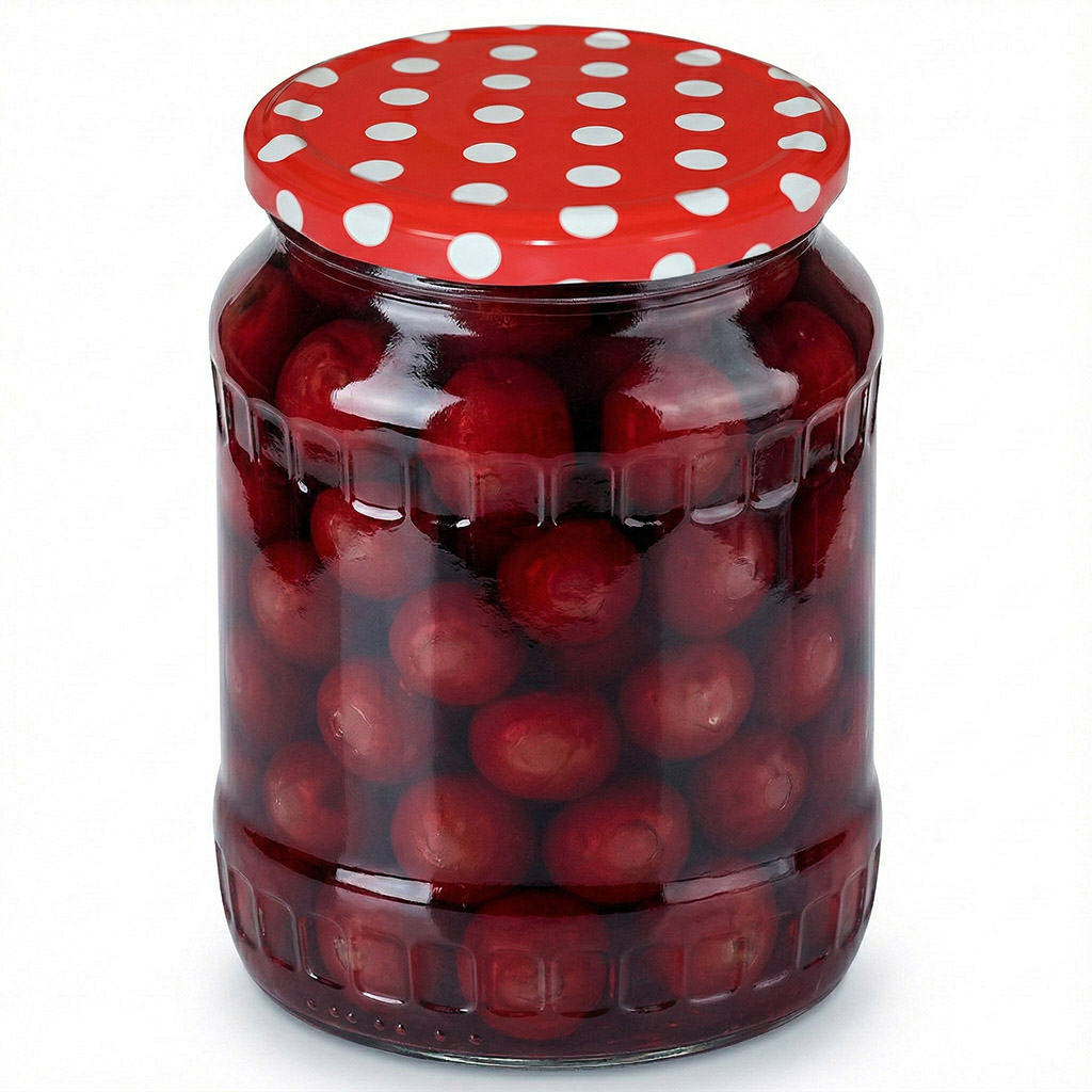 Tapa para frasco TO 82 - Puntos - roja
