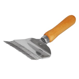 Tenedor para desopercular 1x acodado, 25 agujas, agujas de acero inoxidable