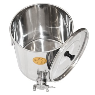 Extractor de miel Mellarius MiniLine 25 kg - grifo de acero inoxidable