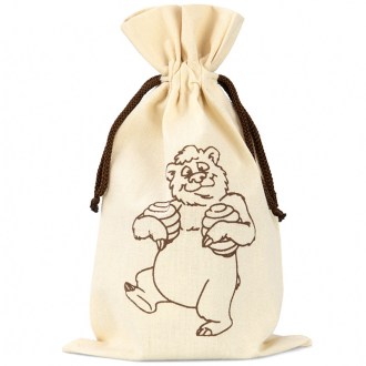 Bolsita para frasco de miel ApiSina con motivo osito