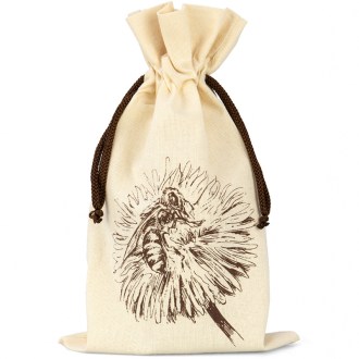 Bolsa para tarro de miel ApiSina con motivo flor