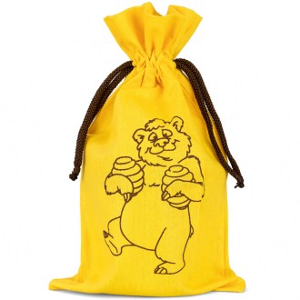 Bolsita para frasco de miel ApiSina con motivo osito