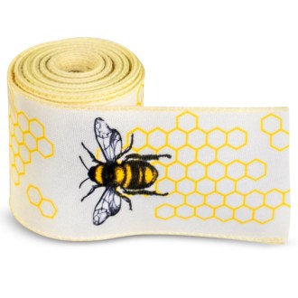 Cinta de regalo con motivo de abeja grande 64 mm