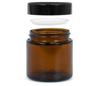 Vasito de vidrio ámbar 100 ml