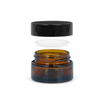 Vasito de vidrio ámbar 20 ml