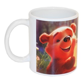 Taza con motivo infantil de osito