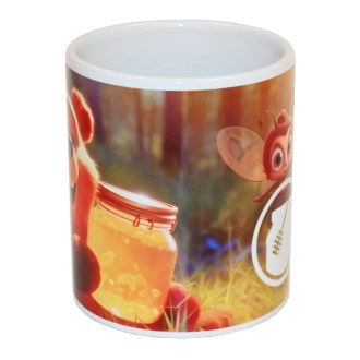 Taza con motivo infantil de osito