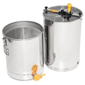 Extractor de miel con tanque Mellarius MiniLine 2 radios manual P40