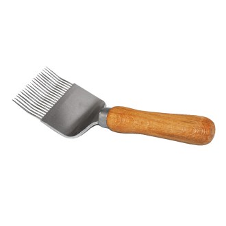 Tenedor de desoperculado - mango de madera - 19 agujas