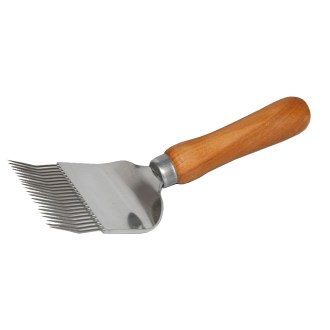 Tenedor de desoperculado - mango de madera - 21 agujas