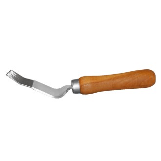 Tenedor de desoperculado - mango de madera - 21 agujas