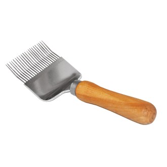 Tenedor de desoperculado - mango de madera - 21 agujas