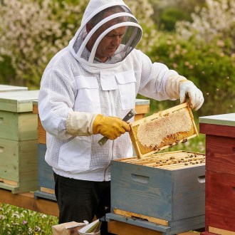 Chaqueta de apicultor profesional con careta talla: S-XXL