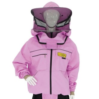 Chaqueta apícola con sombrero - violeta - Lysoň, talla: S-XXL