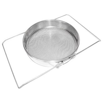 Colador (tamiz) doble acero inoxidable 24 cm con asas DE 4
