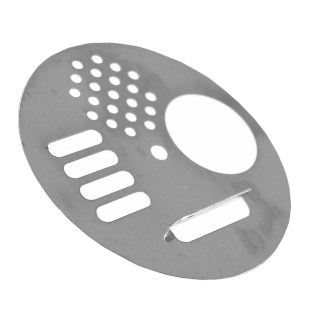 Piquera de metal - diám. 6,8 cm - acero inoxidable