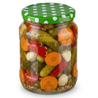 Tapa para tarro TO 82 - Puntos - verde