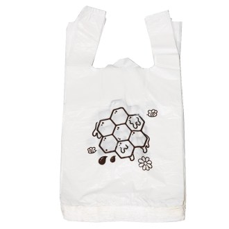 Bolsas de plástico con asas - panal - 22 x 38 cm - 200 unidades