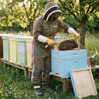 Mono de apicultura con ventilación Elegant Bee talla: S-XXXXL