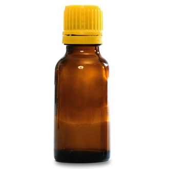 Frasquito de vidrio ámbar de 20 ml con gotero