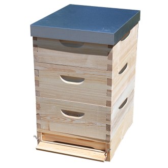 Colmena Langstroth 3 x 3/4 (185) - 10 cuadros - galvanizada