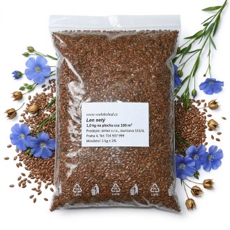 Lino cultivado (semillas / pasto apícola) - 0,5 kg
