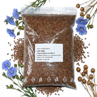 Lino cultivado (semillas / pasto apícola) - 0,5 kg
