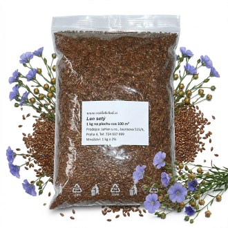 Lino cultivado (semillas / pasto apícola) - 0,5 kg
