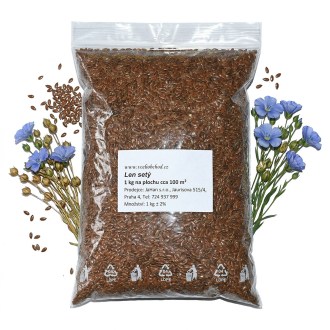 Lino cultivado (semillas / pasto apícola) - 0,5 kg