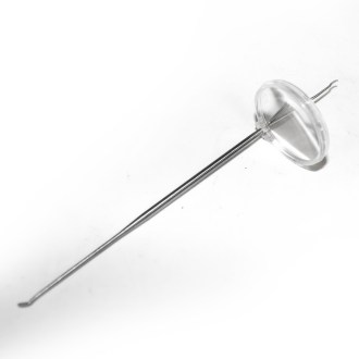 Cucharilla de acero inoxidable con lupa