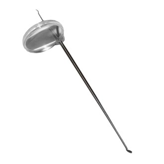 Cucharilla de acero inoxidable con lupa