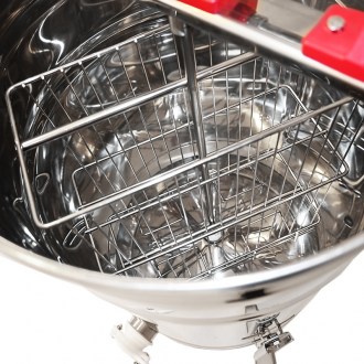 Extractor de miel Mellarius OptiLine 2.r. manual con patas y manivela grande P40