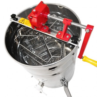 Extractor de miel Mellarius OptiLine 3.r. manual con manivela grande y patas P40