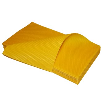 Láminas de cera estampada Langstroth 3/4 (185) - 424x162 mm - laminadas en frío