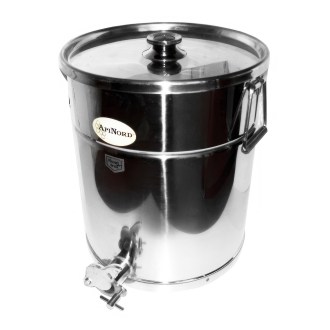 Tanque de extracción con válvula de acero inoxidable 35 kg