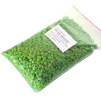 Cera de abeja - pellets verdes - 500 g