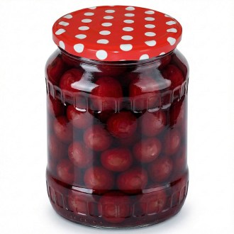 Tapa para frasco TO 82 - Puntos - roja