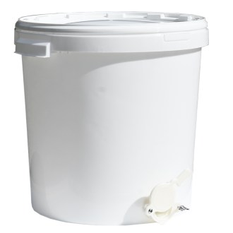 Tanque de extracción 40 kg con válvula - blanco
